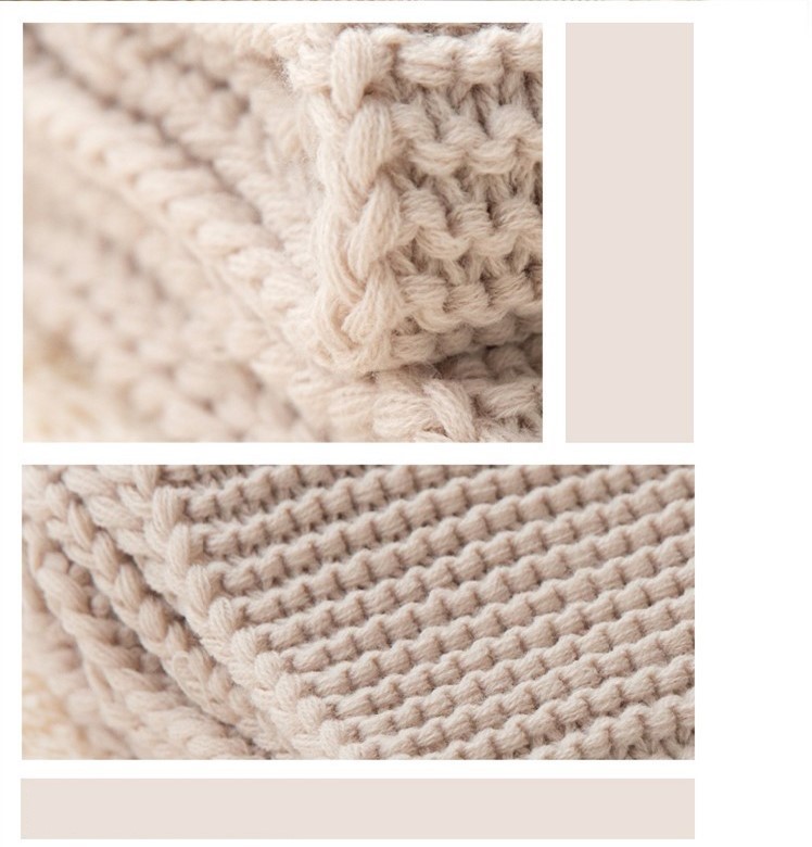 Stylevana - Écharpe en grosse maille unie