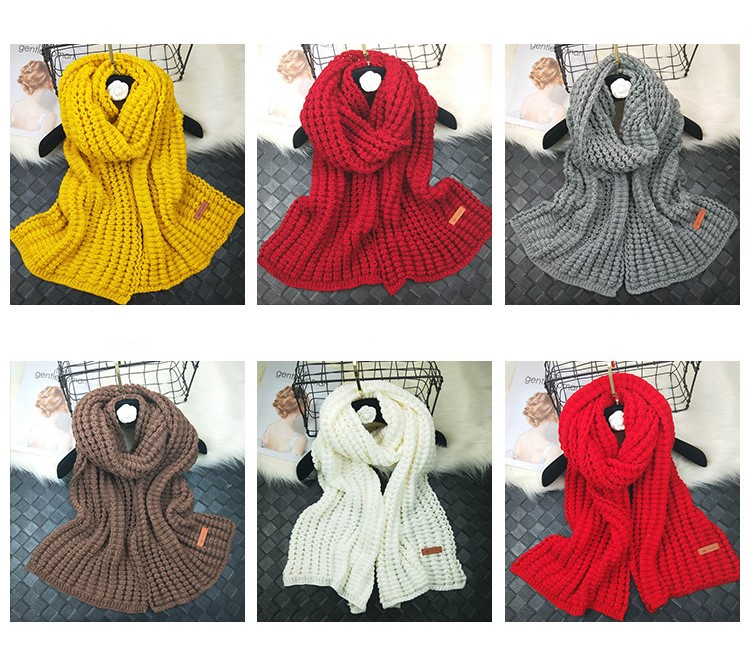 Stylevana - Écharpe en grosse maille unie
