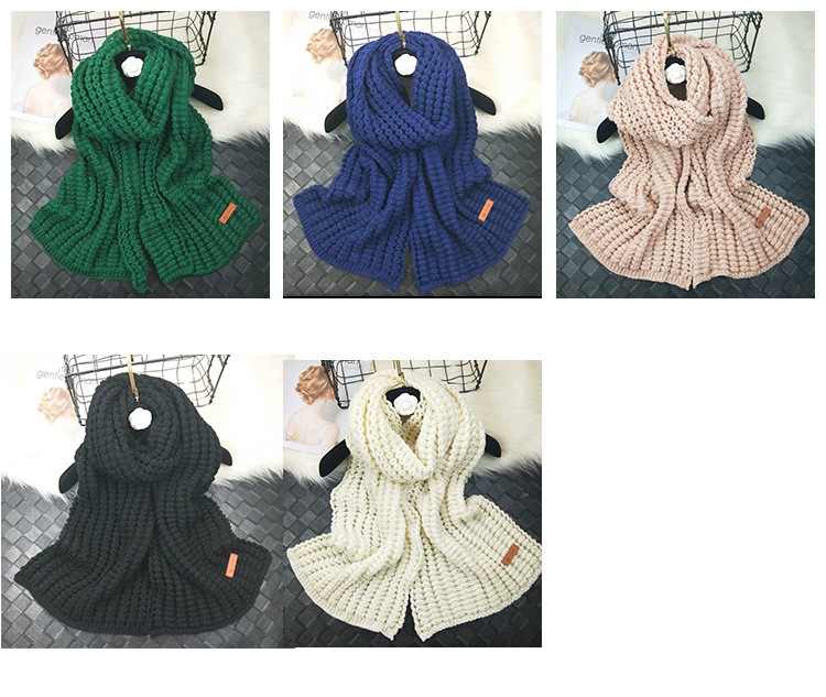 Stylevana - Écharpe en grosse maille unie