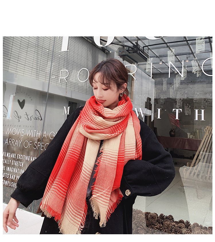 Stylevana - Écharpe en tricot écossais