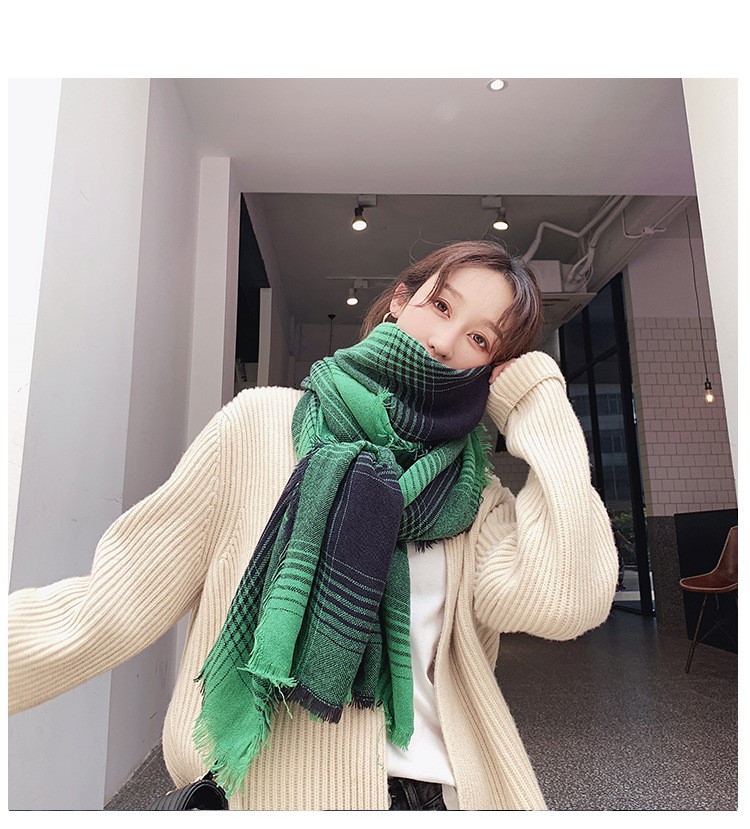 Stylevana - Écharpe en tricot écossais