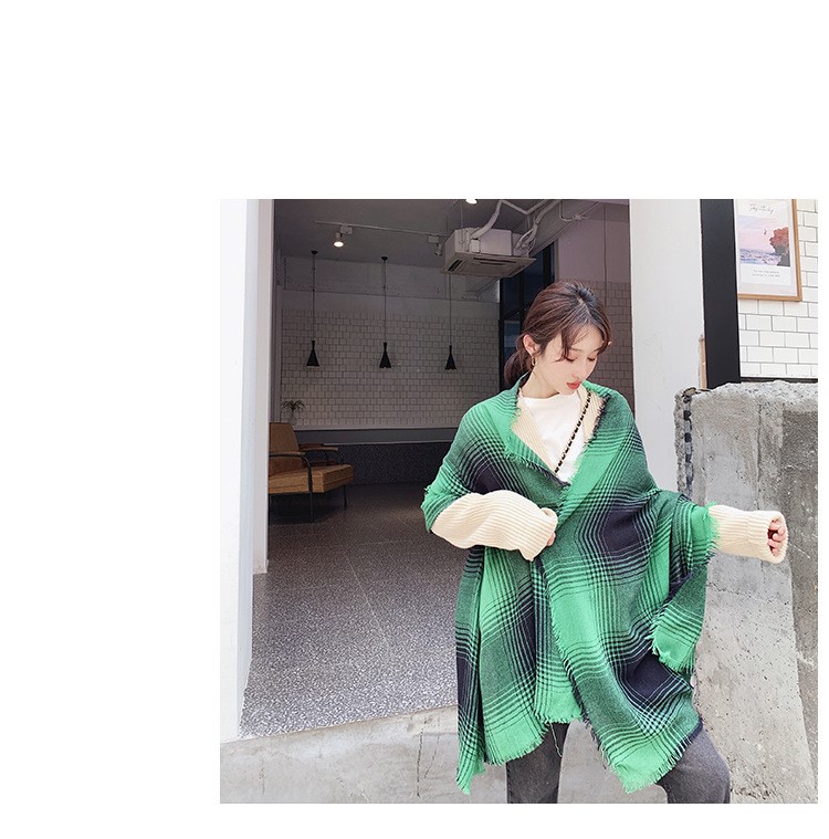 Stylevana - Écharpe en tricot écossais
