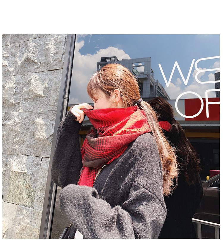 Stylevana - Écharpe en tricot écossais