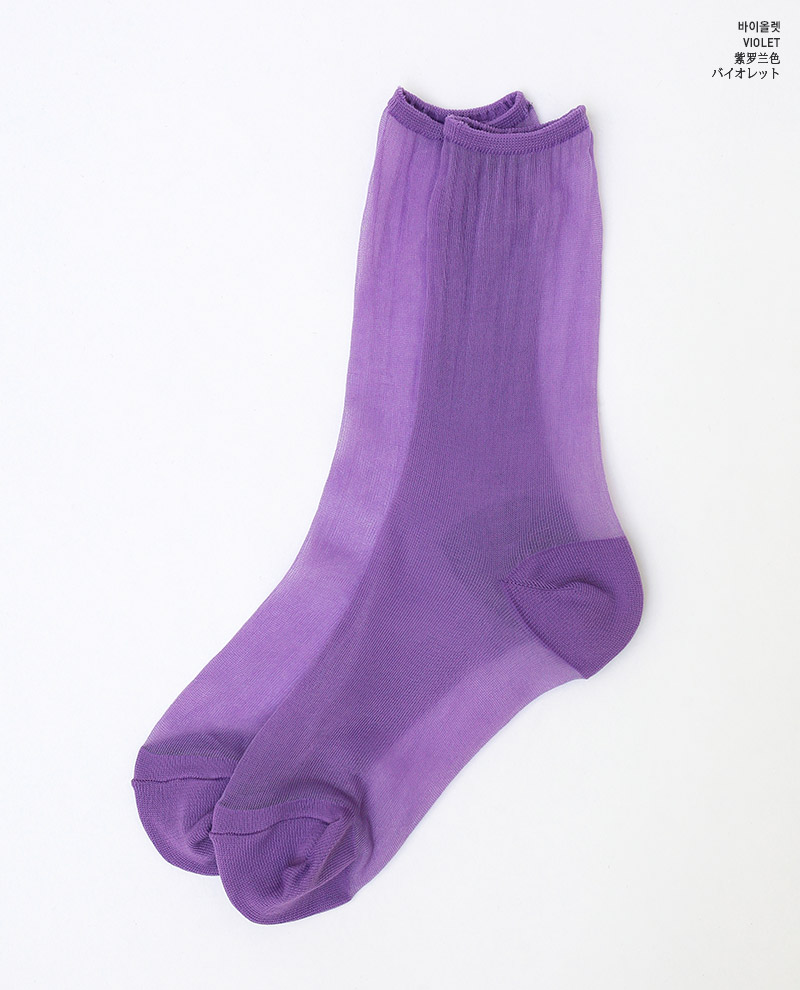 chuu - Plain Sheer Socks