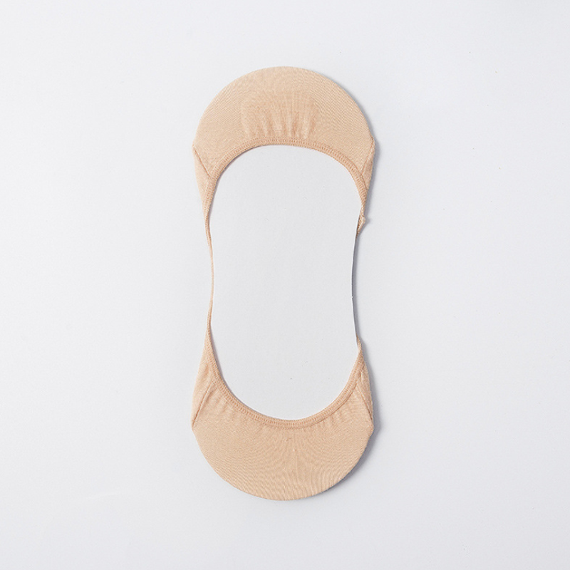 Stylevana - Set of 3: chaussettes invisibles antidérapantes (Black,White,Nude)