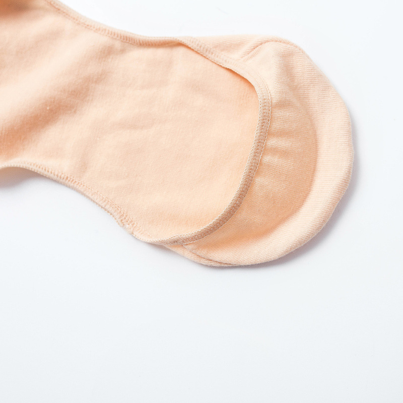 Stylevana - Set of 3: chaussettes invisibles antidérapantes (Black,White,Nude)