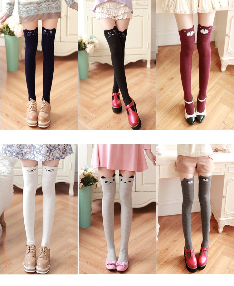 Stylevana - Animal Printed Overknee Socks