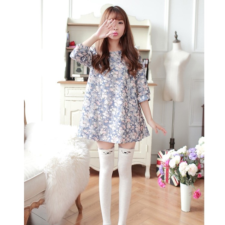 Stylevana - Animal Printed Overknee Socks