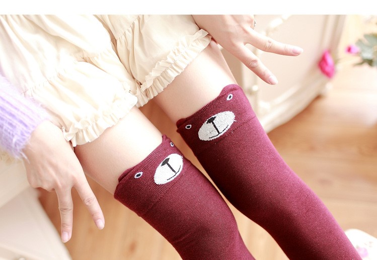 Stylevana - Animal Printed Overknee Socks