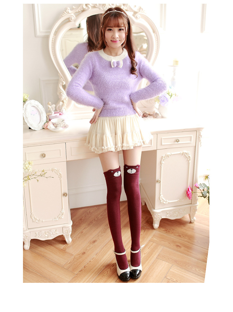 Stylevana - Animal Printed Overknee Socks