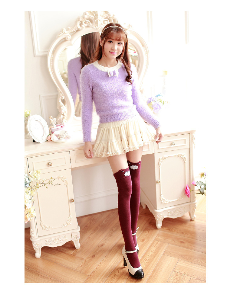 Stylevana - Animal Printed Overknee Socks