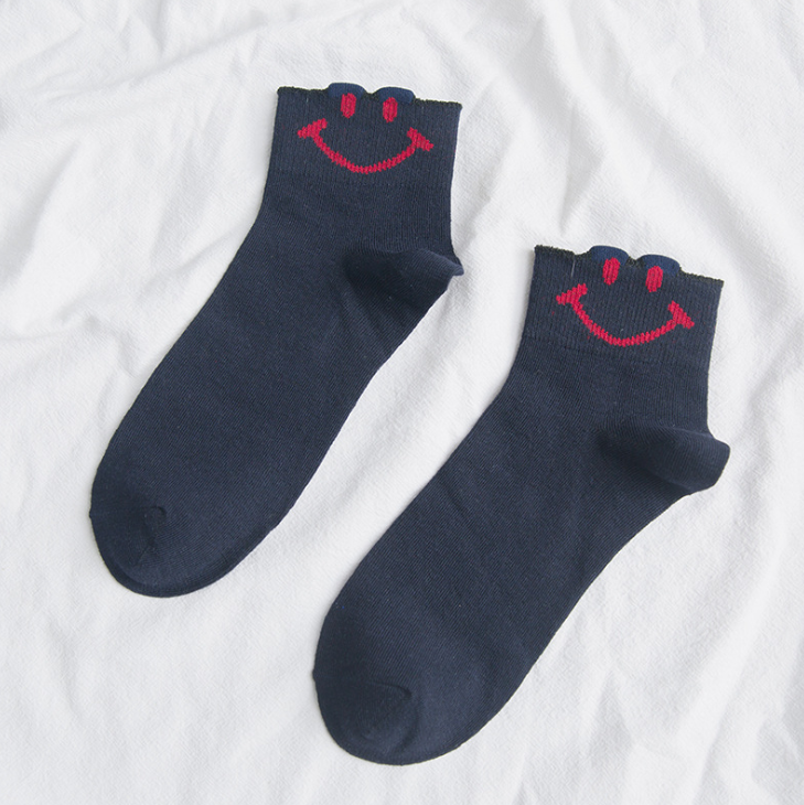 Stylevana - Set of 5: Smile Face Socks