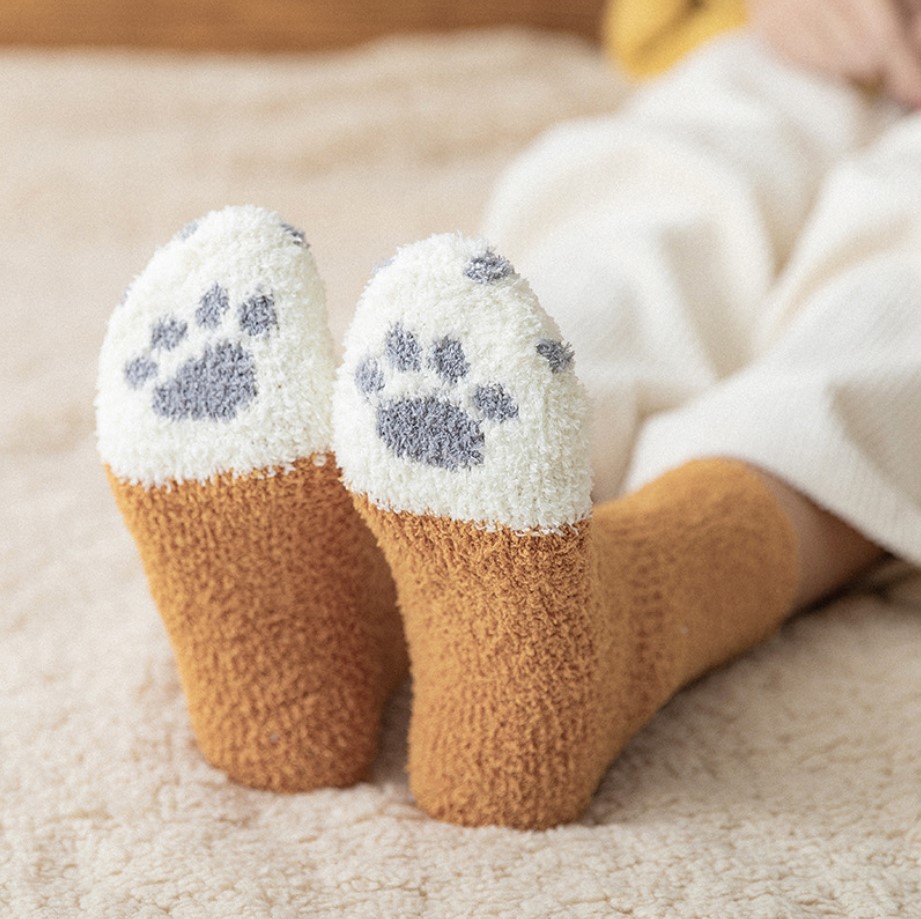 Stylevana - Cat Pattern Fleece Socks