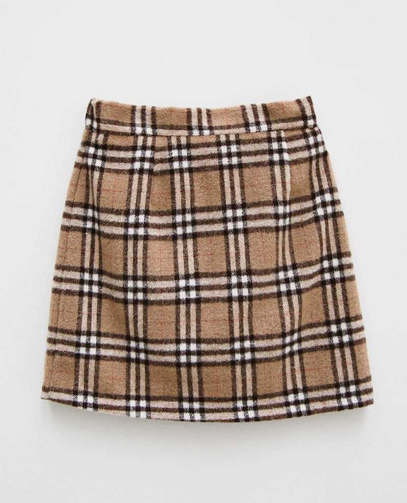 Icecream12 - Haut camisole court à carreaux écossais + Mini-jupe à taille bandeau