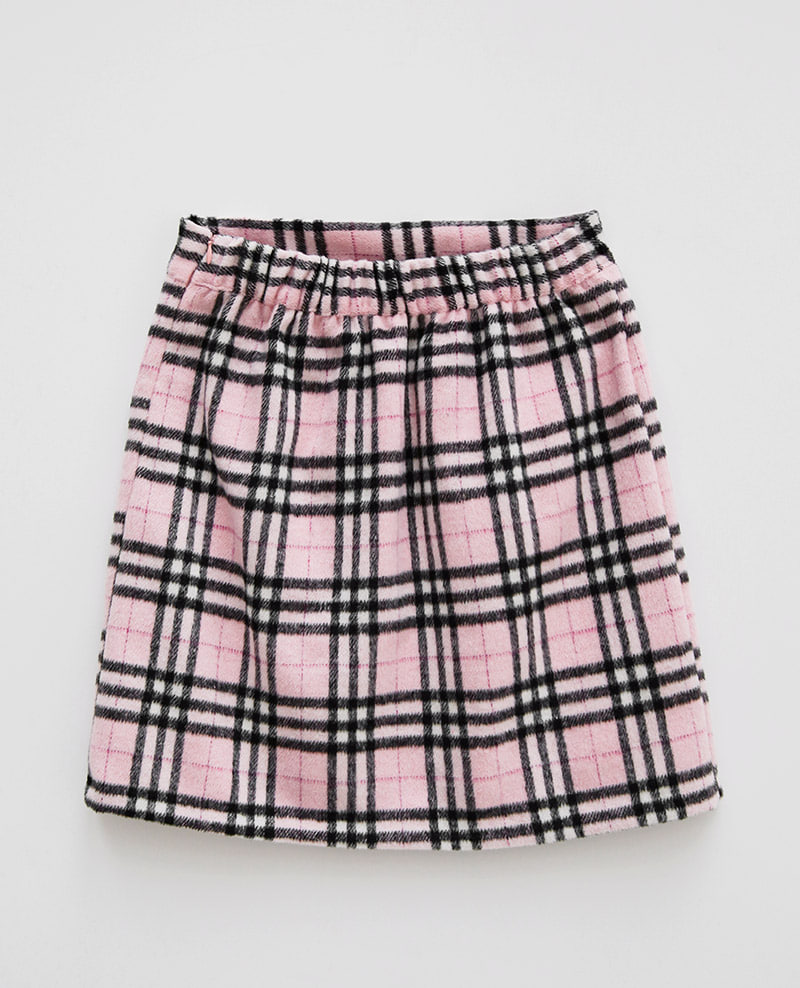 Icecream12 - Haut camisole court à carreaux écossais + Mini-jupe à taille bandeau