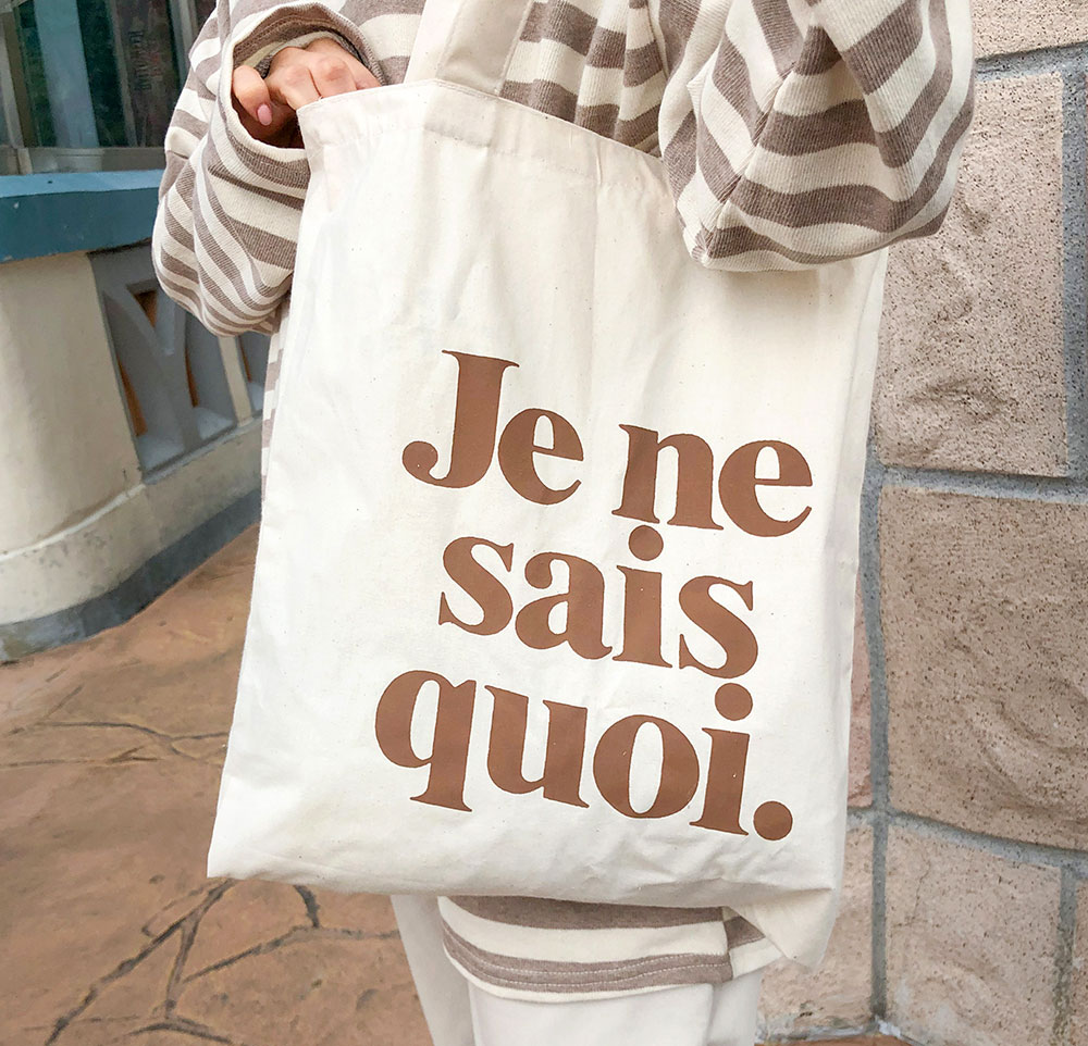 Icecream12 - Sac à bandoulière en toile avec lettrage