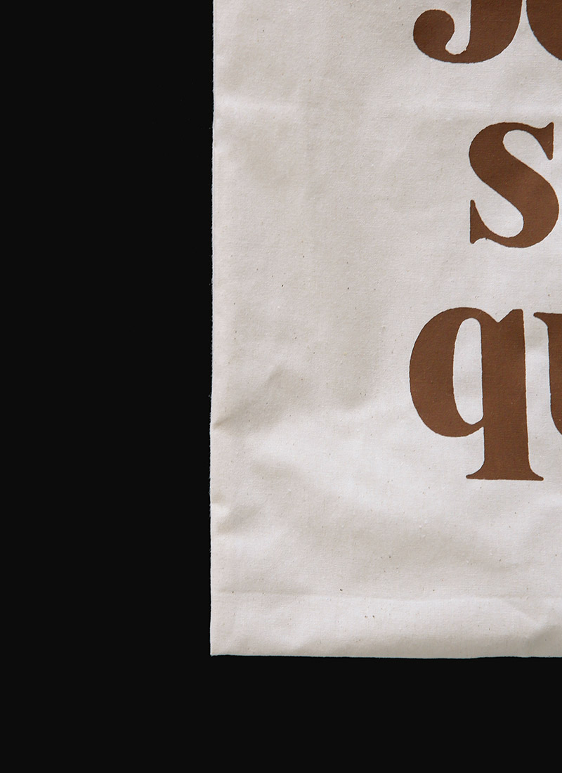 Icecream12 - Sac à bandoulière en toile avec lettrage