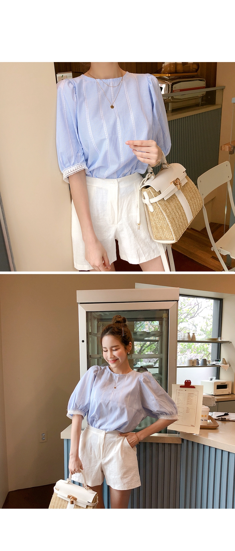 Cherryville - Band-Waist Plain Shorts