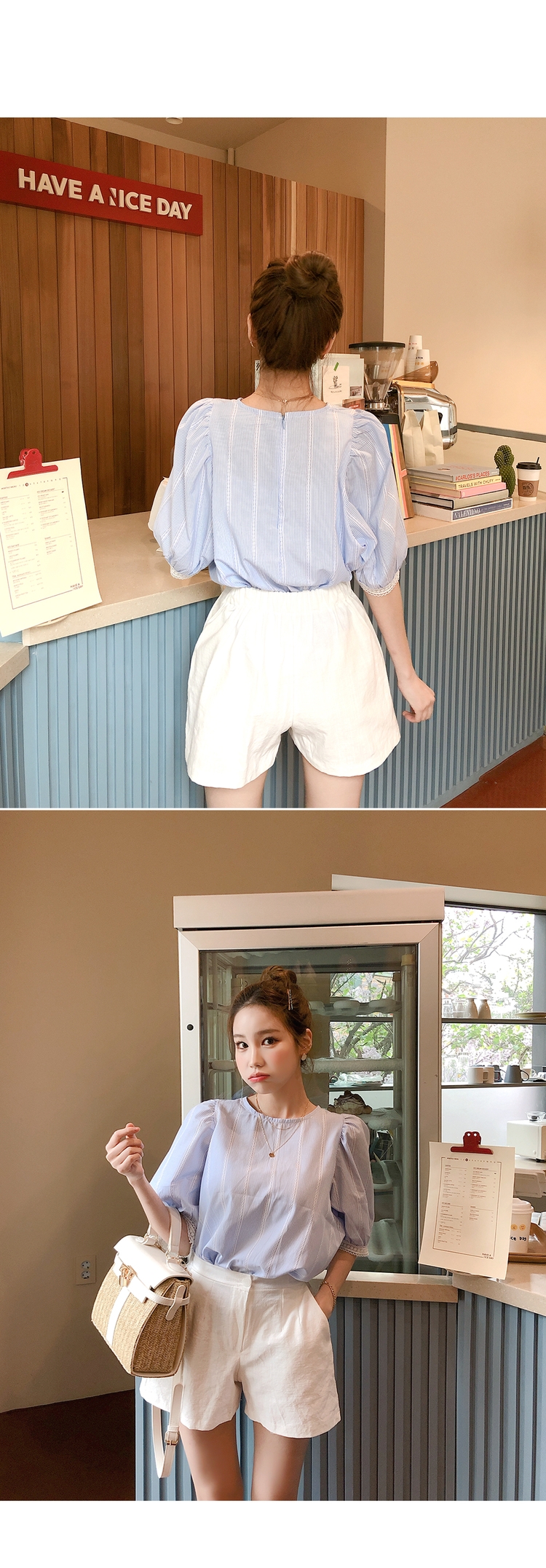 Cherryville - Band-Waist Plain Shorts