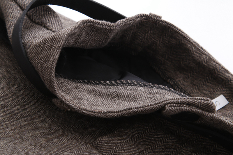Dearest - Woolen Plain Shorts with Belt