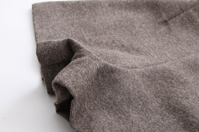 Dearest - Woolen Plain Shorts with Belt