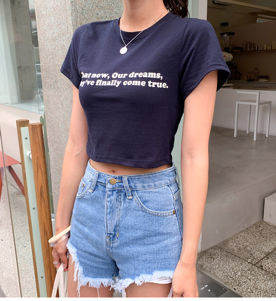MERONGSHOP - Distressed Fringed-Hem Denim Shorts