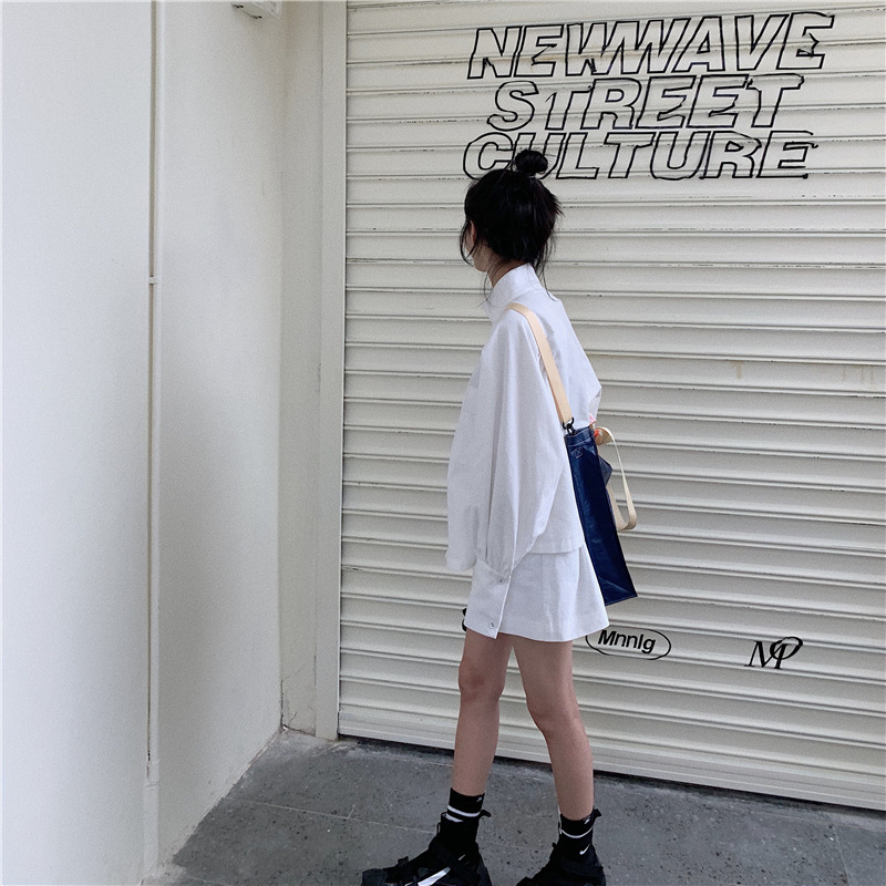 PinkGirl - High-Waist Plain Shorts