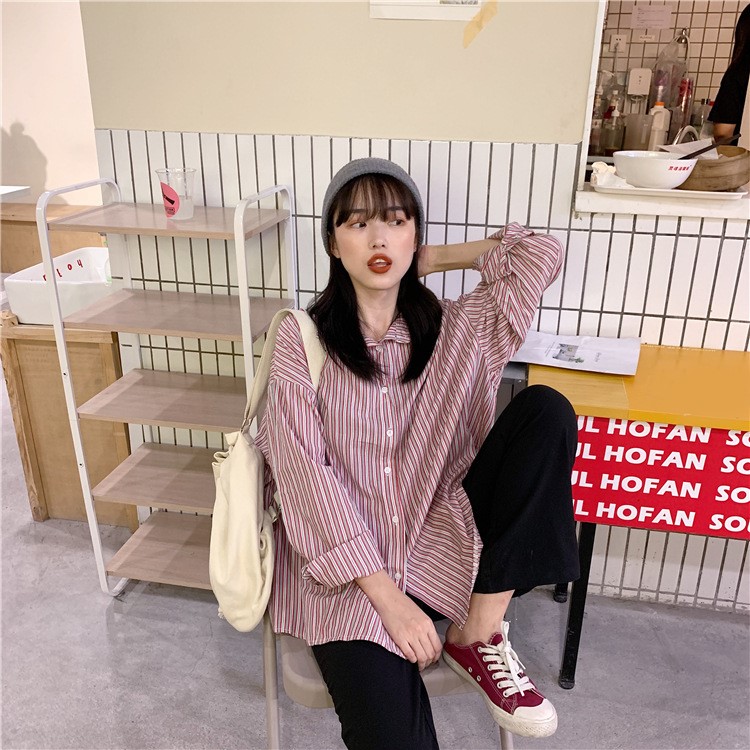 MissLady - Striped Oversized Shirt