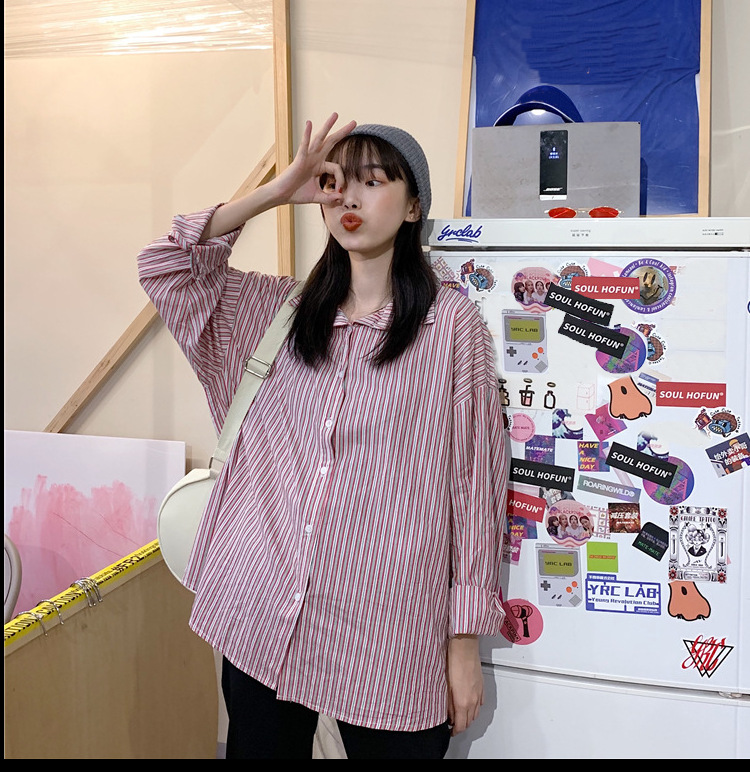 MissLady - Striped Oversized Shirt
