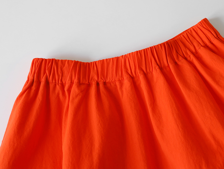 Cherryville - Band-Waist Side-Zip Plain Midi Skirt