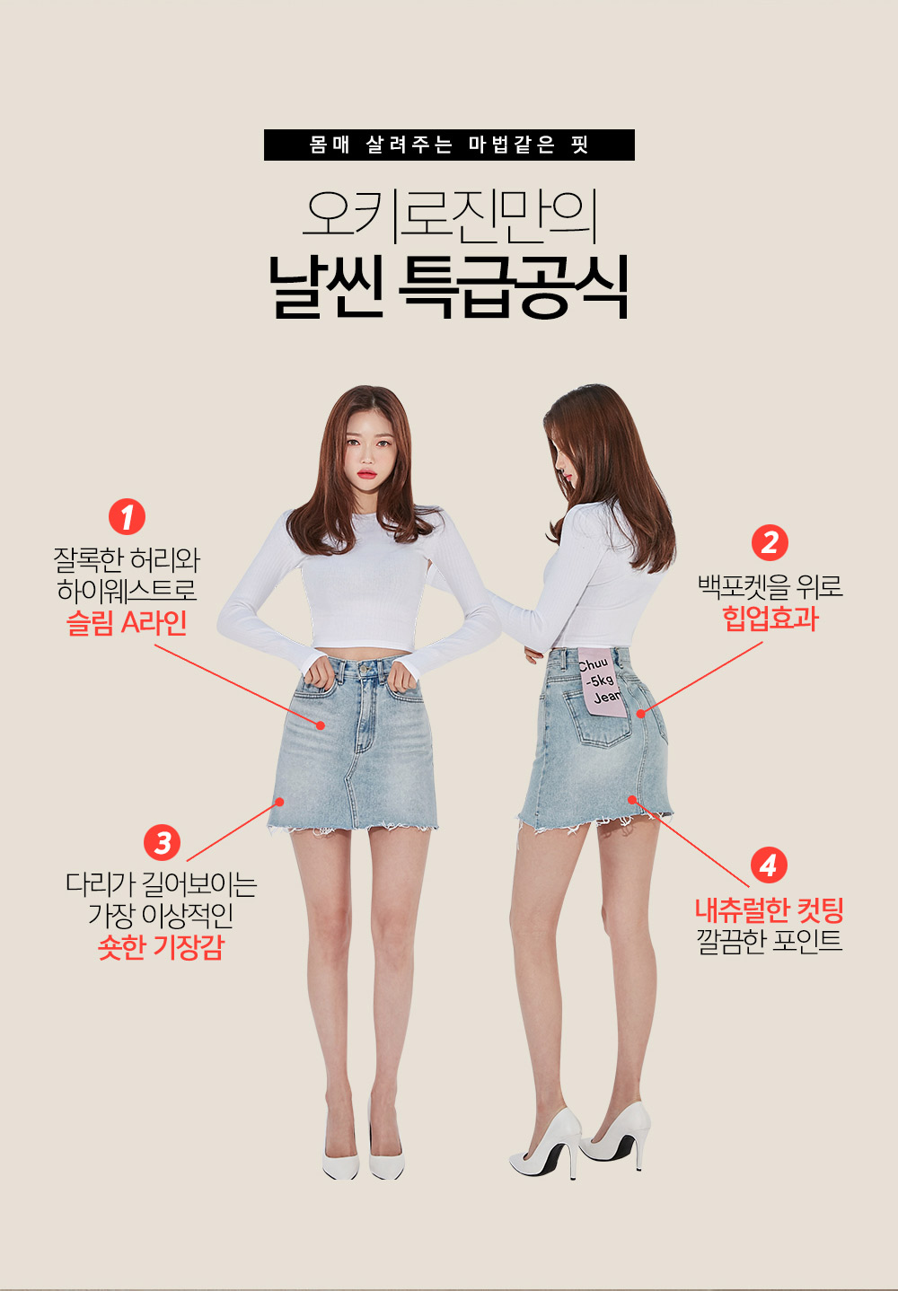 chuu - -5KG High-Waist Denim Miniskirt Vol.82