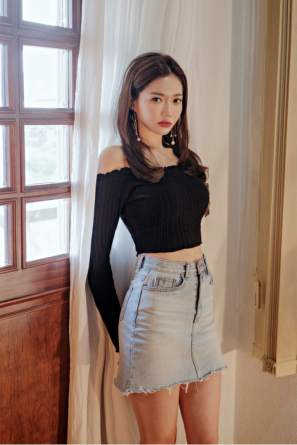 chuu - -5KG High-Waist Denim Miniskirt Vol.82