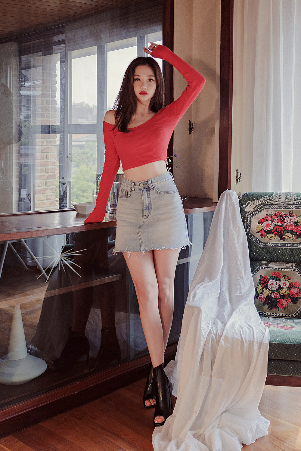 chuu - -5KG High-Waist Denim Miniskirt Vol.82