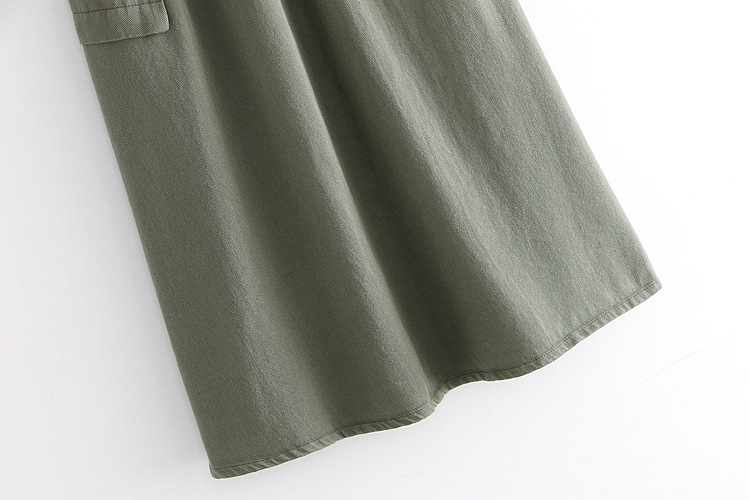 Dearest - Jupe mi-longue cargo à taille bandeau et ceinture en toile