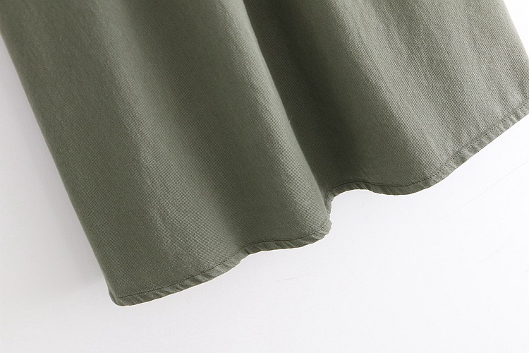 Dearest - Jupe mi-longue cargo à taille bandeau et ceinture en toile