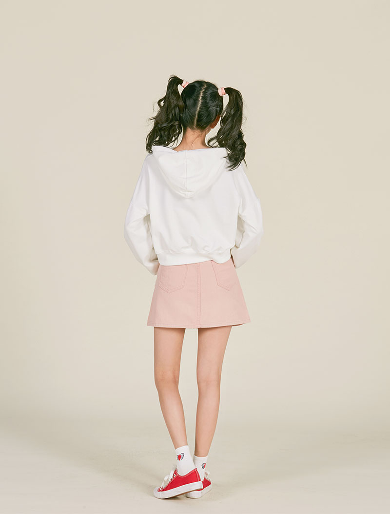 Icecream12 - Mini jupe en jean unie