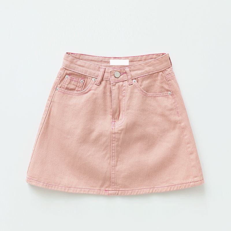 Icecream12 - Mini jupe en jean unie