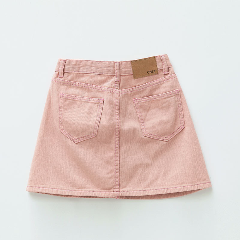 Icecream12 - Mini jupe en jean unie