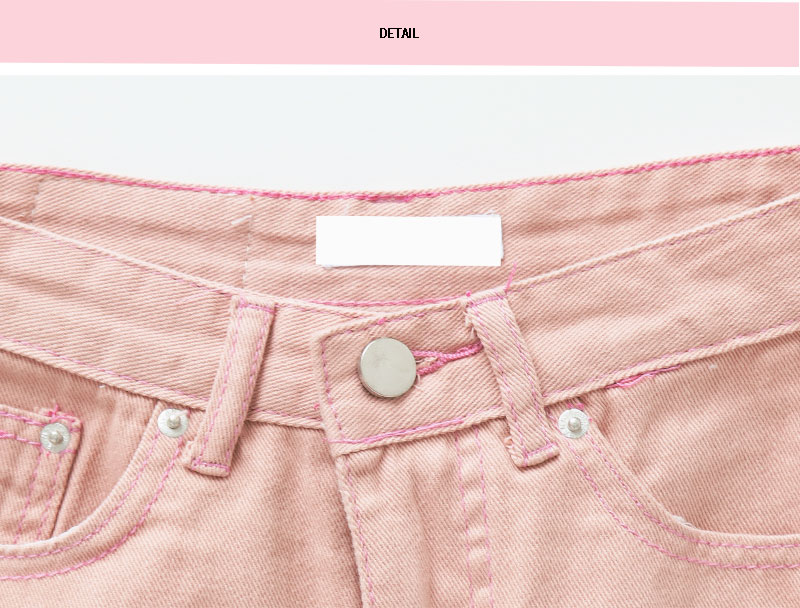 Icecream12 - Mini jupe en jean unie