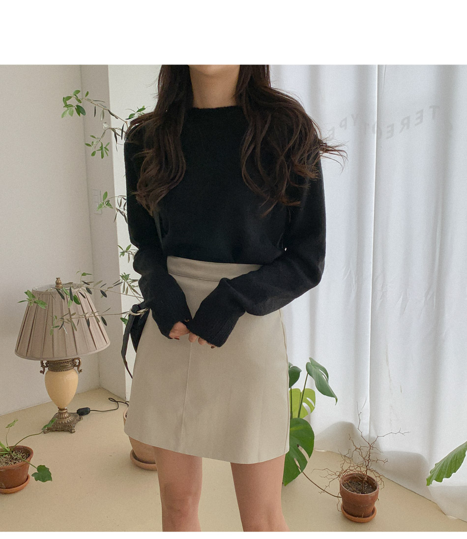 MERONGSHOP - Mini-jupe en similicuir