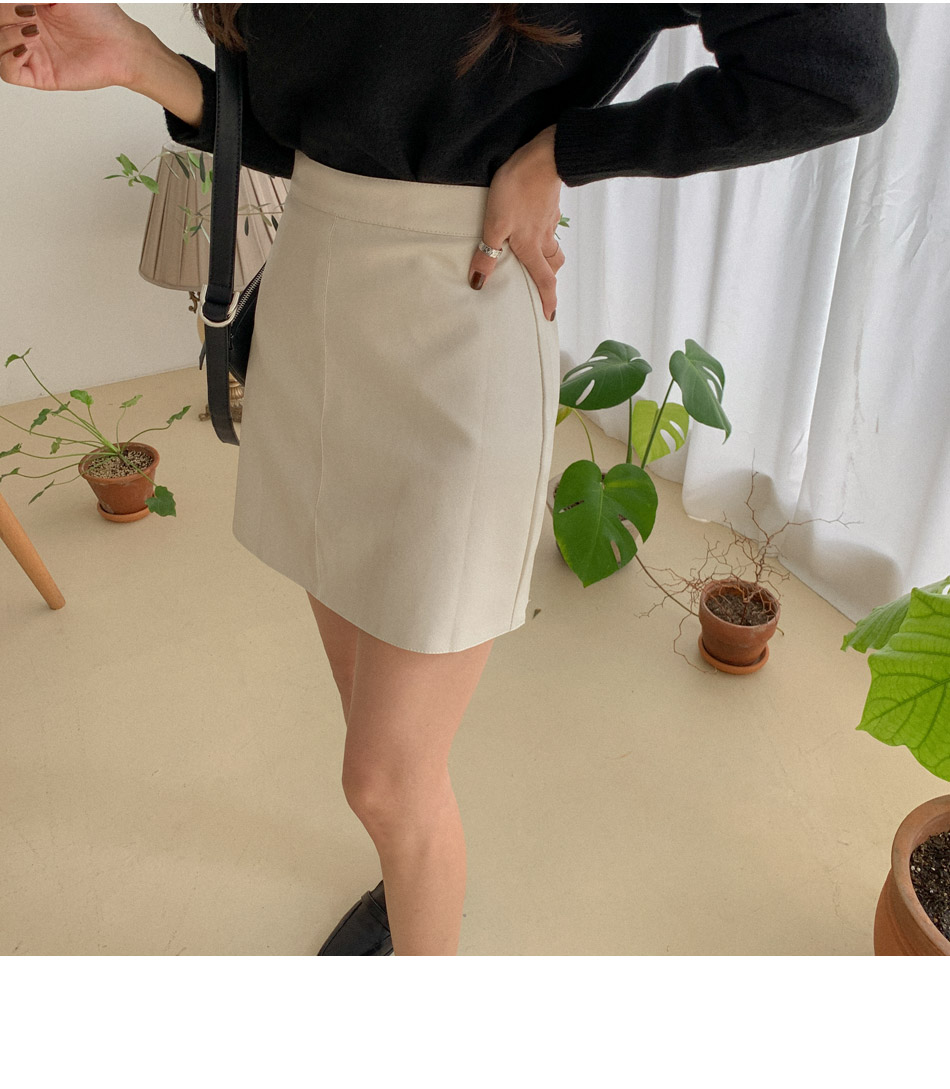 MERONGSHOP - Mini-jupe en similicuir