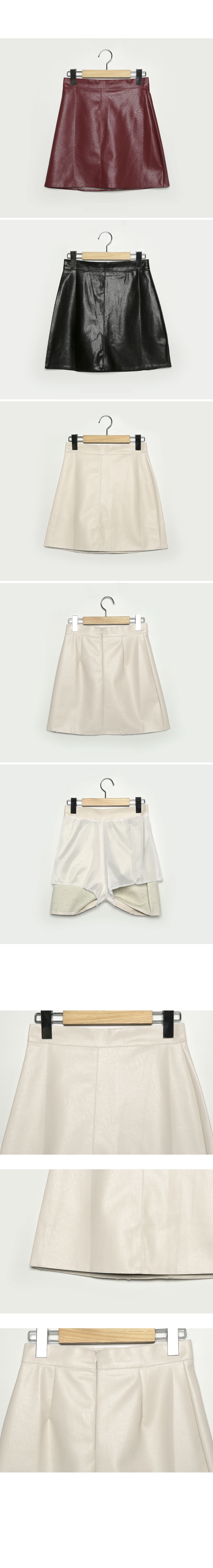 MERONGSHOP - Mini-jupe en similicuir