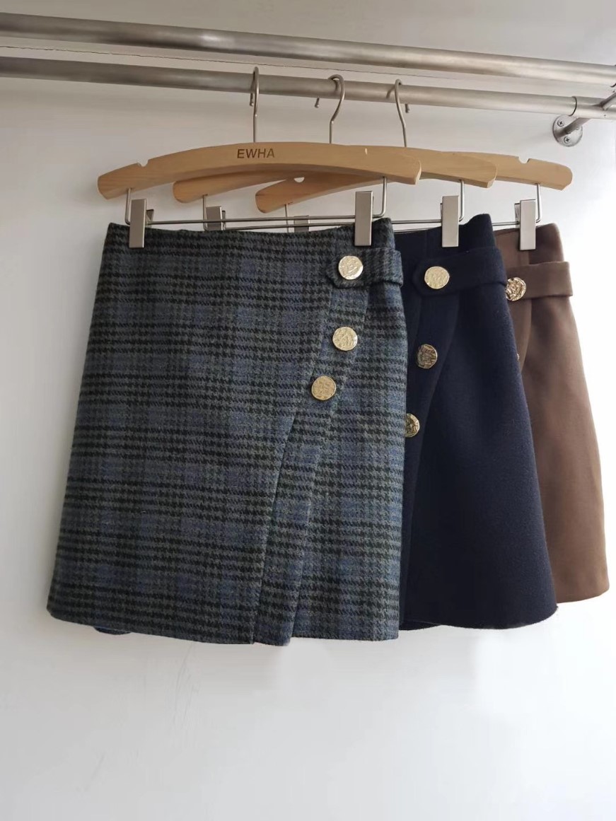 Seoulflash - Mini-jupe à encolure zippée sur le côté