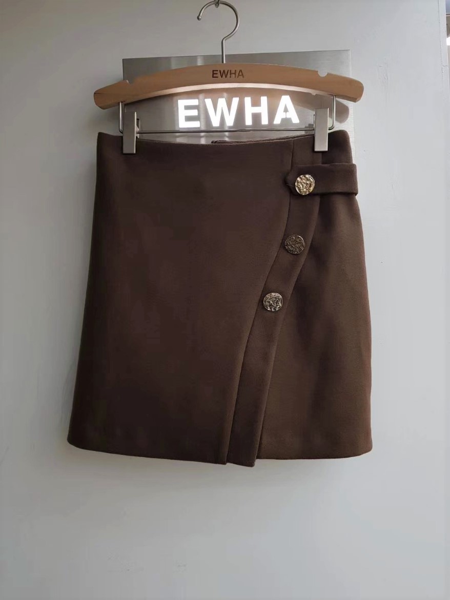 Seoulflash - Mini-jupe à encolure zippée sur le côté