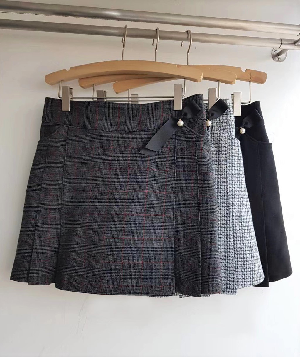 Seoulflash - Mini-jupe en mélange de laine