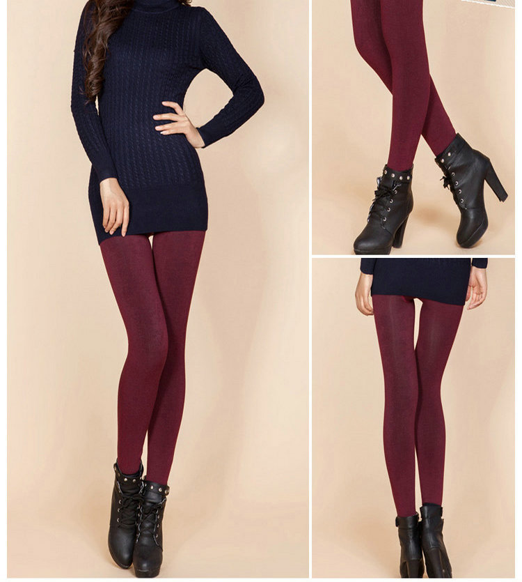 Stylevana - Legging uni à étriers doublés de molleton