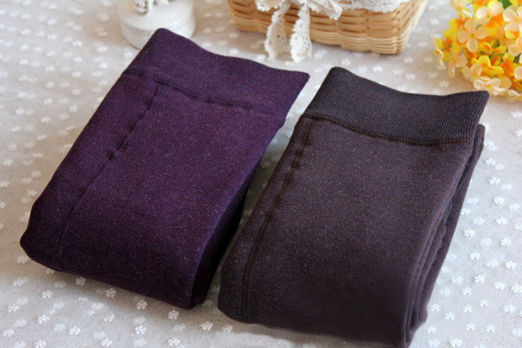 Stylevana - Legging uni à étriers doublés de molleton