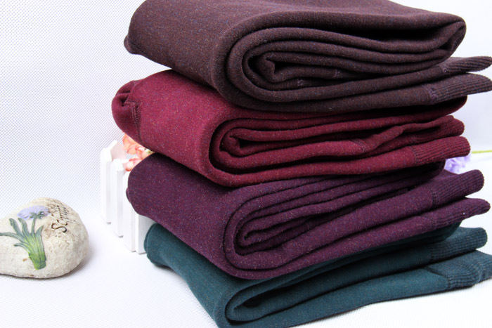 Stylevana - Legging uni à étriers doublés de molleton