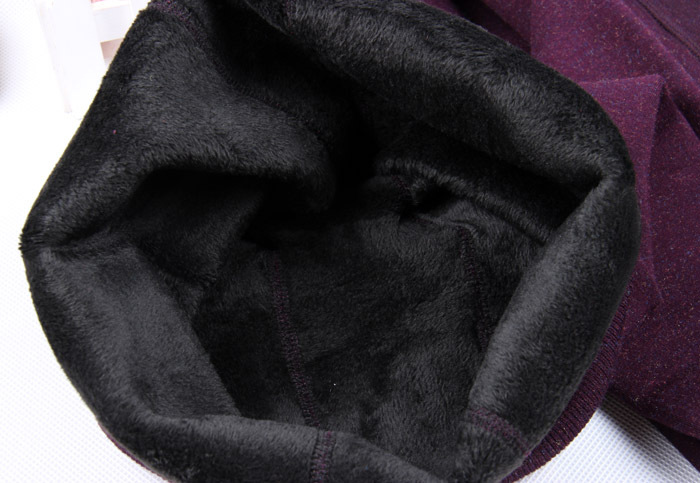 Stylevana - Legging uni à étriers doublés de molleton