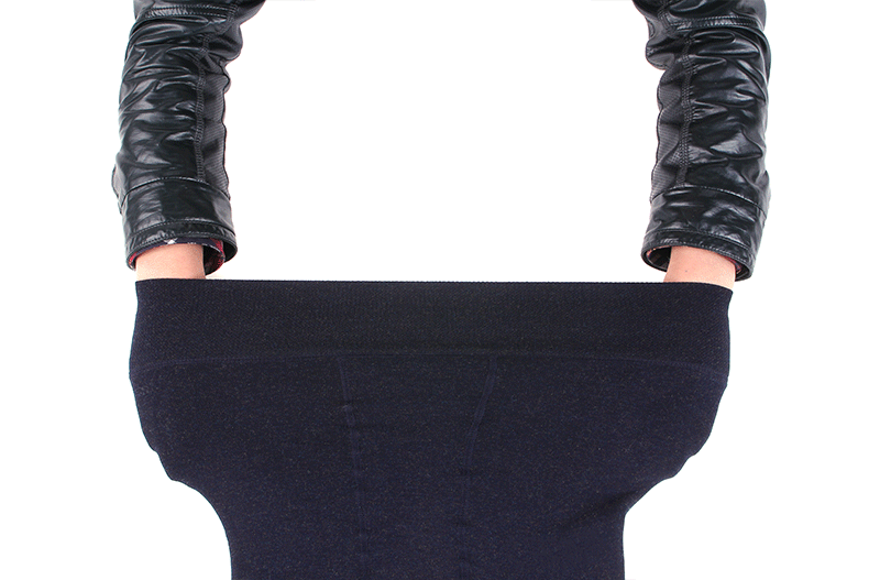 Stylevana - Legging uni à étriers doublés de molleton